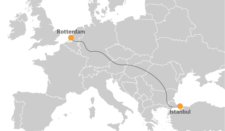 Rotterdam - Istanbul rail freight